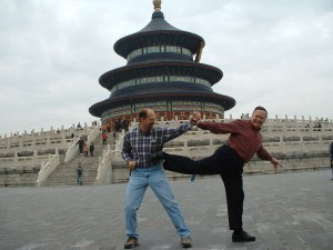 Pete Mills and David Harkins in China